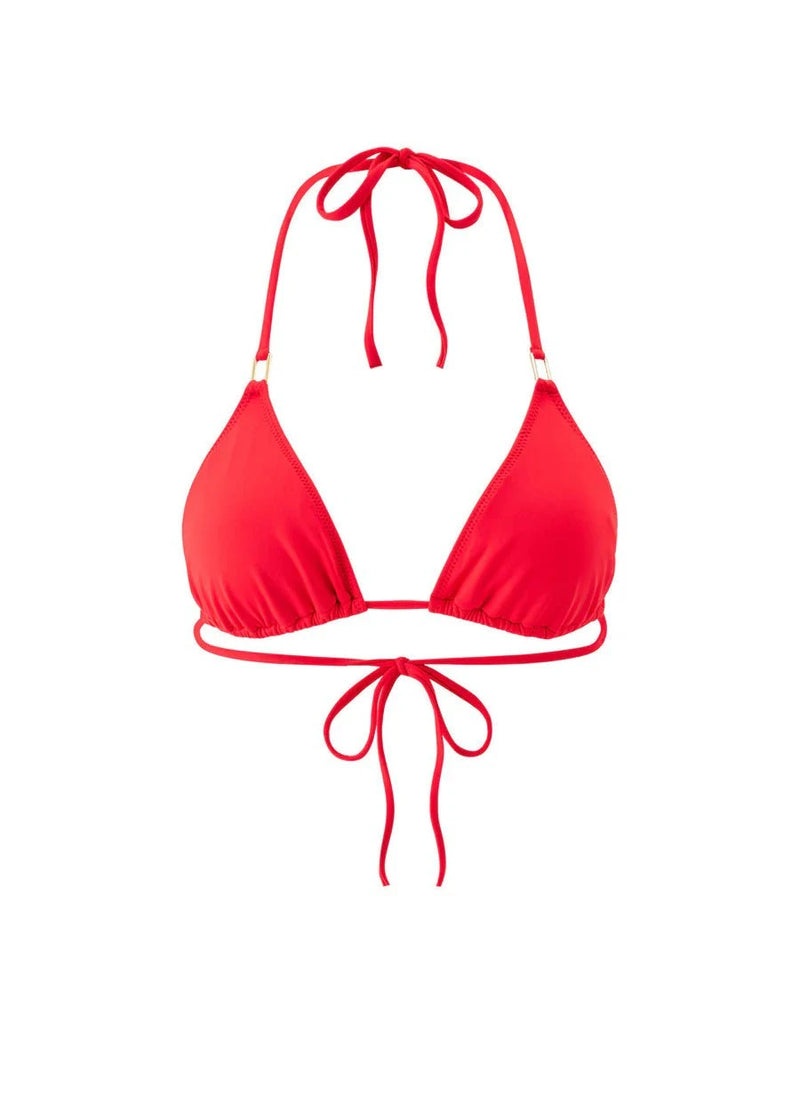 Bikini Melissa Odabash Cancun Triangle Bikini Top Red Apoella