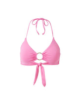 Bikini Melissa Odabash Hamburg Halterneck Ring Detail Bikini Top Pink Apoella