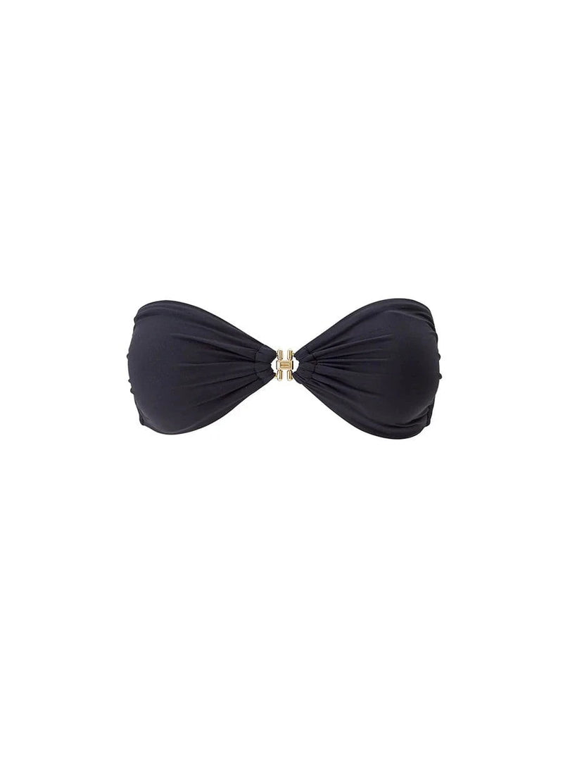 Bikini Melissa Odabash Istanbul Bandeau Link Bikini Top Black Apoella