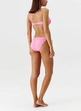 Bikini Melissa Odabash Melbourne Bandeau Bikini Top Pink Ridges Apoella