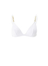 Bikini Melissa Odabash Mexico Bralette Chain Bikini Top White Apoella