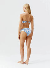 Bikini Melissa Odabash Positano Bandeau Bikini Top Blue Leaf Apoella