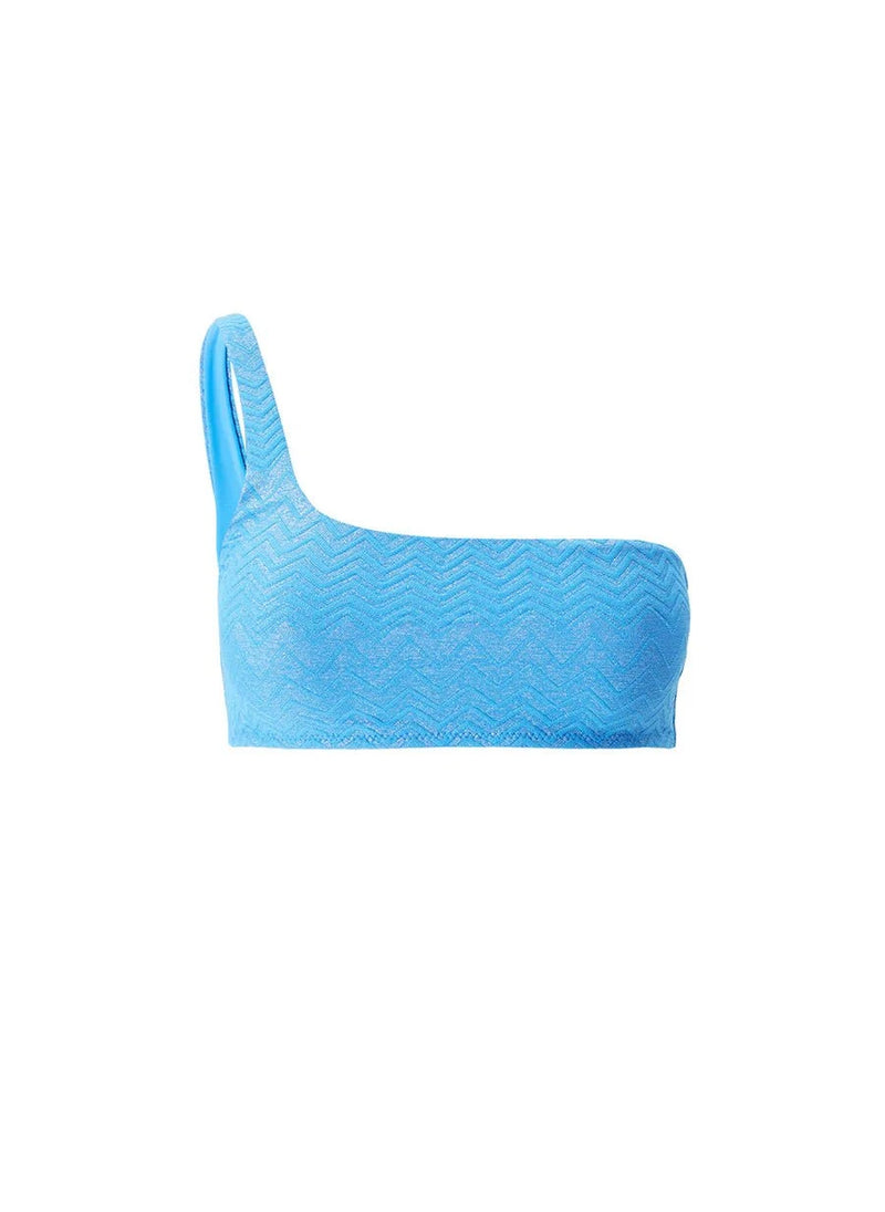 Bikini Melissa Odabash Toulouse One Shoulder Bikini Top Zigzag Ocean Apoella