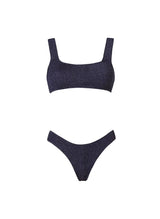 Bikini Stefania Frangista August Athletic Bikini Seersucker Blue Apoella