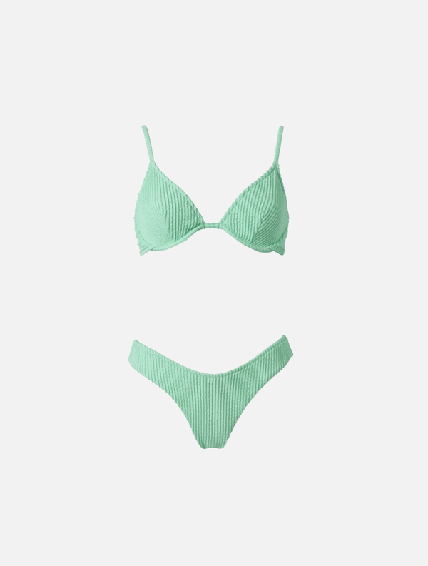 Bikini Stefania Frangista Calisa Cap Bikini Curly Pistachio Apoella