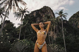 Bikini Stefania Frangista Prince Cup Bikini Jacquard Yellow Apoella