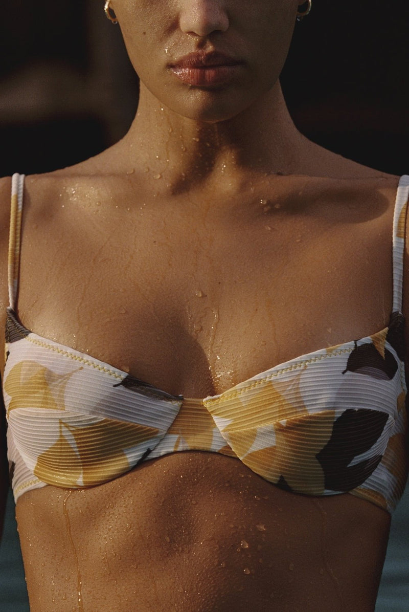 Bikini Stefania Frangista Prince Cup Bikini Jacquard Yellow Apoella