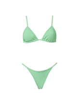 Bikini Stefania Frangista Quinn Triangle Over The Shoulder Bikini Rib Mint Apoella