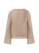 Blouses APLA Lamda Crinkled Loose Top Beige Apoella
