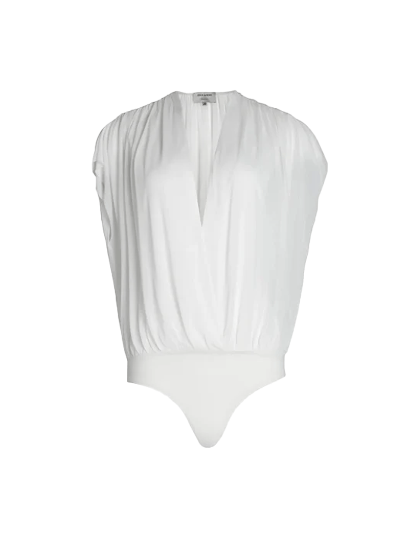 Bodysuit Zeus n Dione Diktamo V Neck Bodysuit Ivory Apoella
