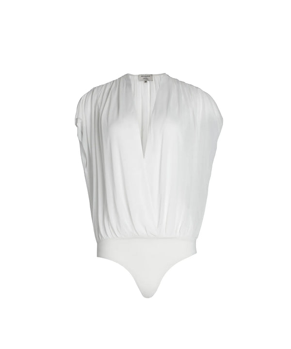 Bodysuit Zeus n Dione Diktamo V Neck Bodysuit Ivory Apoella