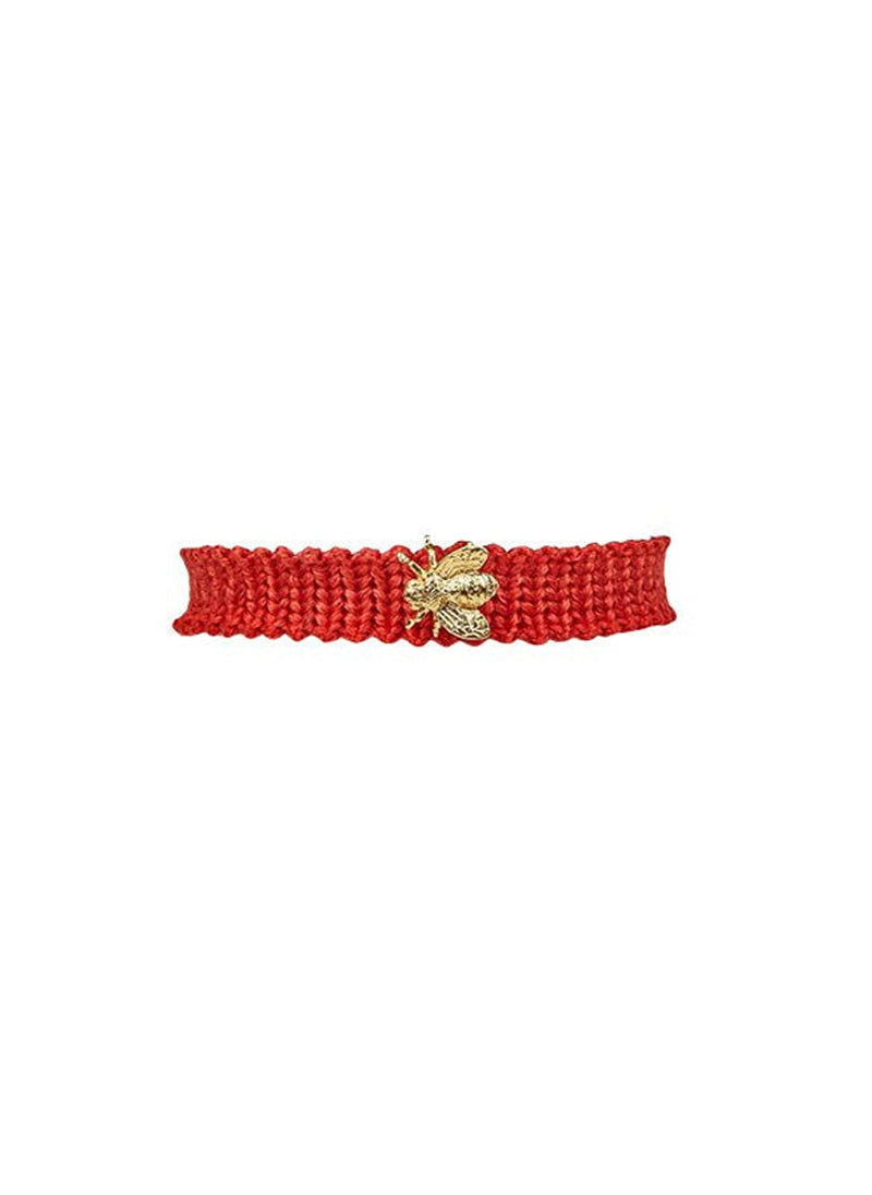 Bracelets Antonia Karra Melissa Macrame Bracelet Coral Gold Plated O/S Apoella