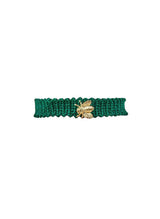 Bracelets Antonia Karra Melissa Macrame Bracelet Green Gold Plated O/S Apoella