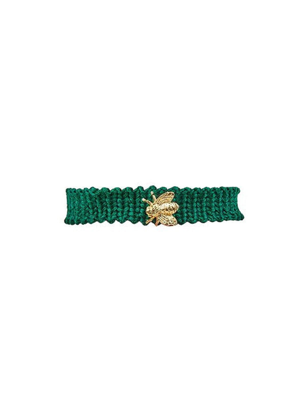 Bracelets Antonia Karra Melissa Macrame Bracelet Green Gold Plated O/S Apoella