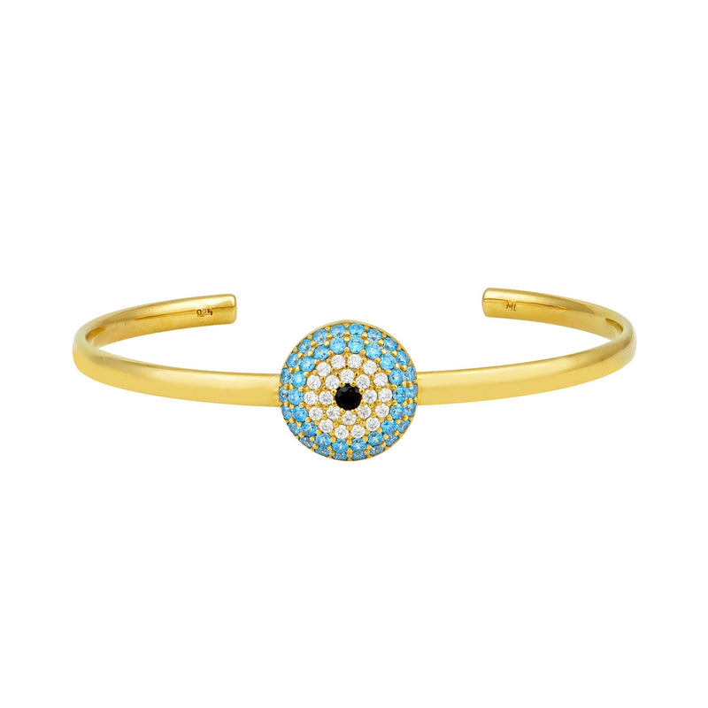 Bracelets Marianna Lemos Mati Bangle Gold/Aqua Apoella