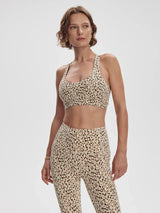 Bralette Varley Move Selma Bra Almond Leopard M / Almond Leopard Apoella