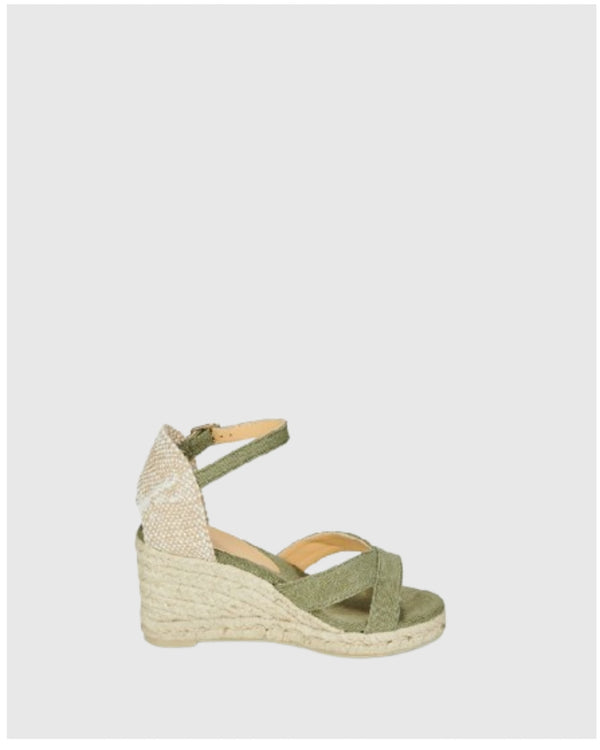 Bruna 6 Wedge Espadrilles Olive