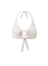 Brussels Halter Hoop Bikini Top Lizard