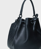 Bucket Bags Callista Crafts Bucket Bag Grained Leather Black O/S / Black Apoella