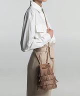 Bucket Bags Callista Crafts Fringe Pouch Smooth Leather Mocca O/S / Mocca Apoella