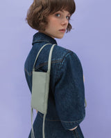 Bucket Bags Callista Crafts Pocket Bag Grained Leather Pistachio O/S / Pistachio Apoella