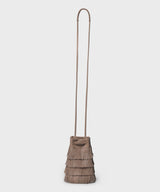 Bucket Callista Crafts Fringe Pouch Smooth Leather Mocca O/S / Mocca Apoella
