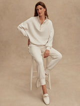 The Slim Pant 25 Ivory Marl