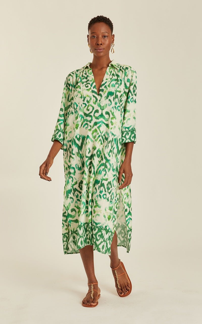 long sleeve caftan dress LONG SLEEVE CAFTAN