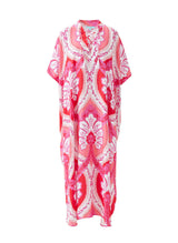 Caftans Melissa Odabash Carlotta Lace Up Caftan Ornate O/S / Ornate Apoella