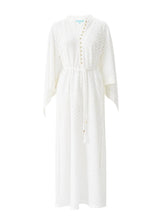Caftans Melissa Odabash Edie Knit Caftan White Apoella