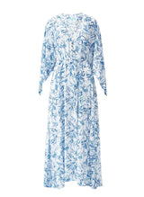 Caftans Melissa Odabash Edith Belted Caftan Blue Leaf Apoella