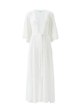 Caftans Melissa Odabash Tali Open Front Knit Caftan White Apoella