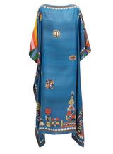 Caftans RIANNA + NINA Tependris Kaftan Futuristic Naftis Olympic Blue/Futuristic Black O/S / Olympic Blue Apoella