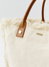 Cap Ferrat Canvas Tote Beige