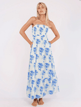 Caraway Strapless Maxi Dress Zebra