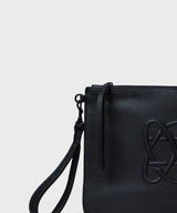 - Cc Pochette Grained Leather Black O/S Apoella