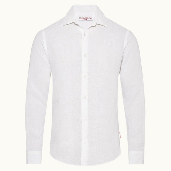 Clothing Orlebar Brown Giles Linen Cls II Shirt White / M Apoella
