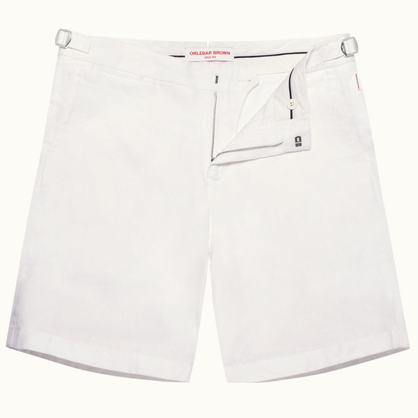 Clothing Orlebar Brown Norwich Linen Shorts White / 32 Apoella