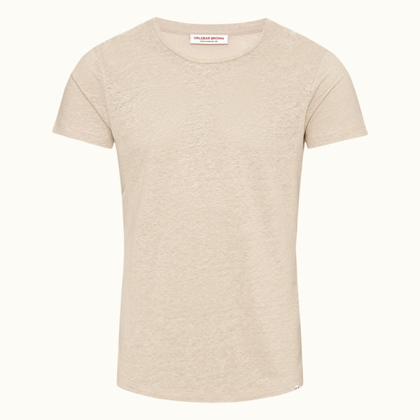 Clothing Orlebar Brown OB-T Linen T-shirt Pebble / S Apoella