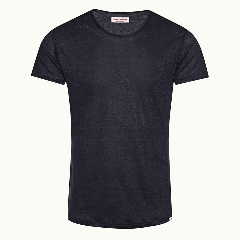 Clothing Orlebar Brown OB-T Linen T-shirt Navy / S Apoella