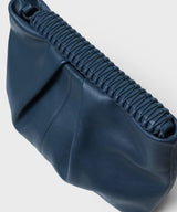 Clutch Callista Crafts Maxi Pleated Clutch Smooth Leather Blue O/S Apoella