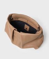 Clutch Callista Crafts Maxi Pleated Clutch Smooth Leather Camel O/S Apoella