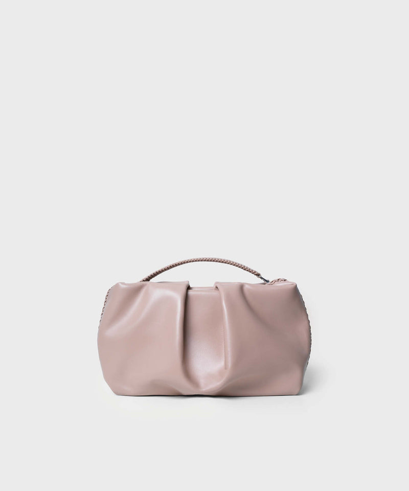 Clutch Callista Crafts Pleated Clutch Smooth Leather Latte O/S / Latte Apoella