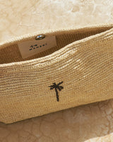 Clutch Manebi Tender 2 Raffia Tote Palm Natural O/S Apoella