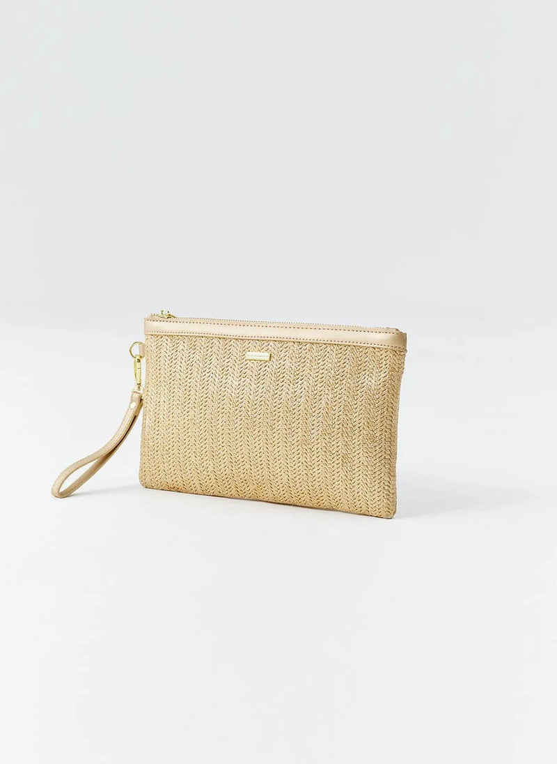 Clutch Melissa Odabash Capri Pouch Gold O/S Apoella