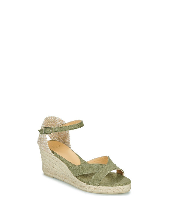 Bruna 6 Wedge Espadrilles Olive