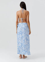 Danni Wrap Long Skirt Pineapples