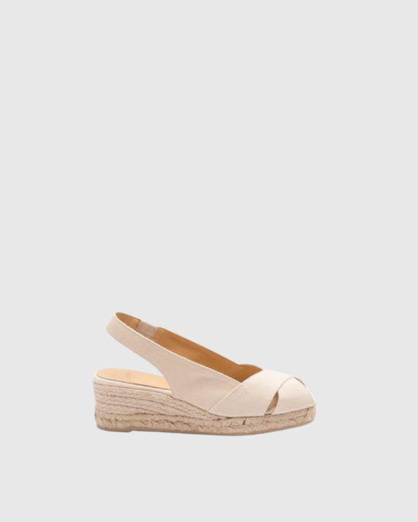 Diana 3 Wedge Espadrilles Ivory
