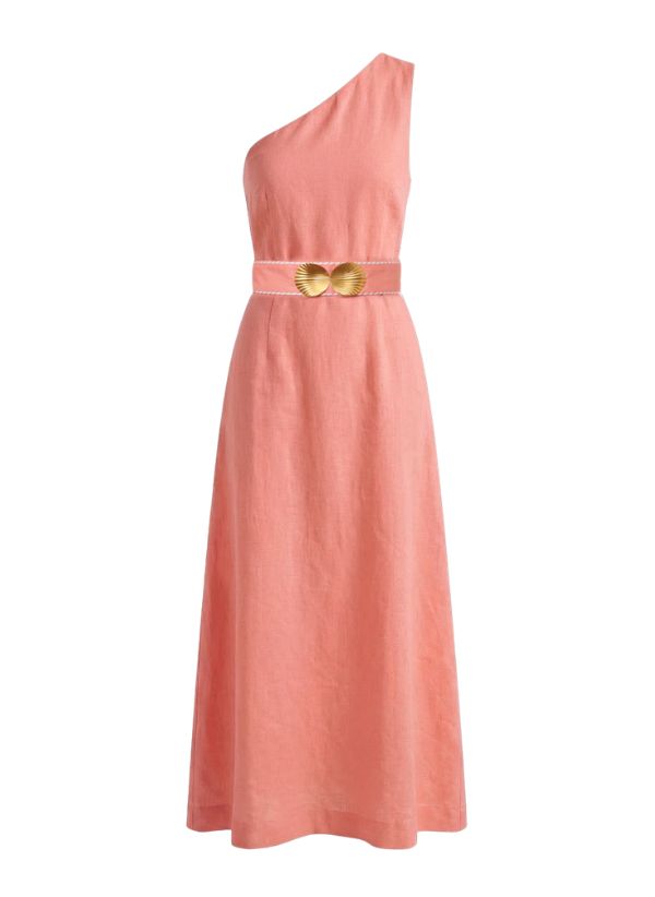 sachin and babi light blue dress Liz Crepe Long Dress In Salmon-Pink  Rhea Costa