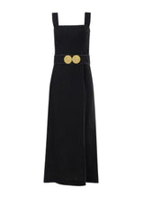 Dresses Ancient Kallos Nonika Long Dress With Golden Buckles Black S / Black Apoella